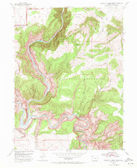 Download a high-resolution, GPS-compatible USGS topo map for Canyon Of Lodore South, CO (1972 edition)
