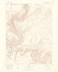Download a high-resolution, GPS-compatible USGS topo map for Canyon Of Lodore South, CO (1969 edition)