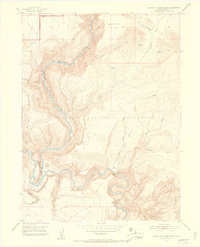 Download a high-resolution, GPS-compatible USGS topo map for Canyon of Lodore South, CO (1955 edition)