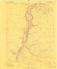 preview thumbnail of historical topo map of Huerfano County, CO in 1970