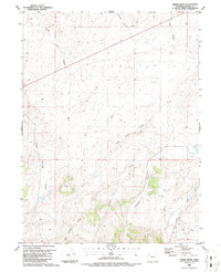 preview thumbnail of historical topo map of Moffat County, CO in 1986