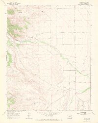 preview thumbnail of historical topo map of Conejos County, CO in 1967