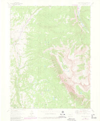 Download a high-resolution, GPS-compatible USGS topo map for Chair Mountain, CO (1980 edition)