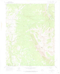 Download a high-resolution, GPS-compatible USGS topo map for Chair Mountain, CO (1974 edition)