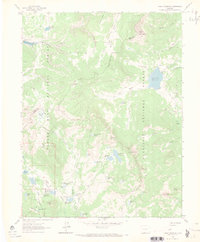 Download a high-resolution, GPS-compatible USGS topo map for Chalk Mountain, CO (1970 edition)