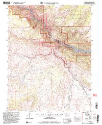 preview thumbnail of historical topo map of Montrose County, CO in 2001