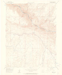 preview thumbnail of historical topo map of Montrose County, CO in 1956