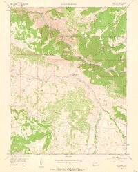 preview thumbnail of historical topo map of Montrose County, CO in 1956