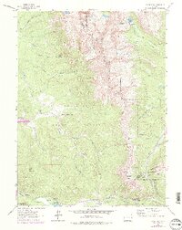 1962 Map of Clark Peak, 1978 Print