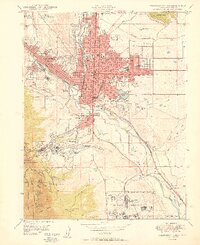 preview thumbnail of historical topo map of Colorado Springs, CO in 1950