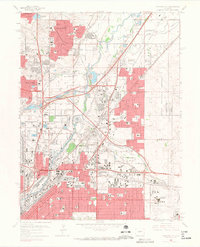 Download a high-resolution, GPS-compatible USGS topo map for Commerce City, CO (1967 edition)