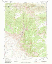 Download a high-resolution, GPS-compatible USGS topo map for Corcoran Peak, CO (1983 edition)