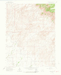 Download a high-resolution, GPS-compatible USGS topo map for Corcoran Point, CO (1964 edition)