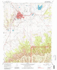 1965 Map of Cortez, CO, 1984 Print