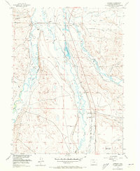 Download a high-resolution, GPS-compatible USGS topo map for Cowdrey, CO (1973 edition)