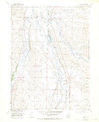 Download a high-resolution, GPS-compatible USGS topo map for Cowdrey, CO (1965 edition)