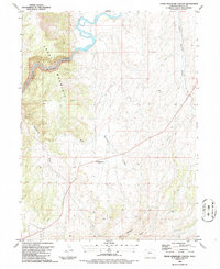 Download a high-resolution, GPS-compatible USGS topo map for Cross Mountain Canyon, CO (1986 edition)