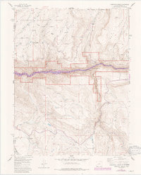 preview thumbnail of historical topo map of Gunnison County, CO in 1956