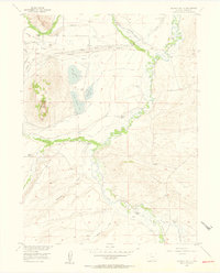 Download a high-resolution, GPS-compatible USGS topo map for Delaney Butte, CO (1957 edition)