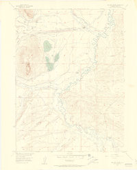 Download a high-resolution, GPS-compatible USGS topo map for Delaney Butte, CO (1957 edition)