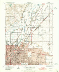1938 Map of Denver, CO, 1955 Print