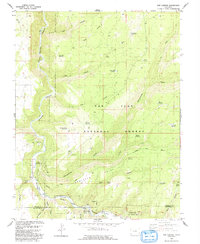 Download a high-resolution, GPS-compatible USGS topo map for Doe Canyon, CO (1993 edition)