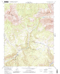 Download a high-resolution, GPS-compatible USGS topo map for Dolores Peak, CO (1985 edition)