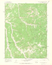1964 Map of East Evacuation Creek, 1968 Print