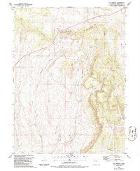 Download a high-resolution, GPS-compatible USGS topo map for Elk Springs, CO (1986 edition)
