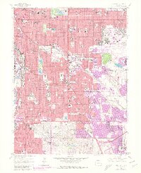 preview thumbnail of historical topo map of Englewood, CO in 1965
