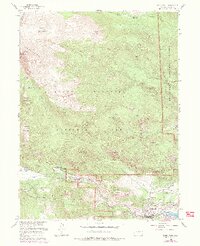 1961 Map of Estes Park, 1988 Print
