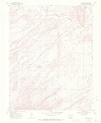 preview thumbnail of historical topo map of Huerfano County, CO in 1969