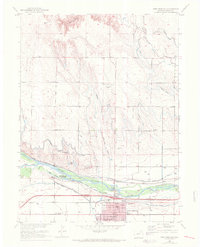 1951 Map of Fort Morgan, CO, 1972 Print