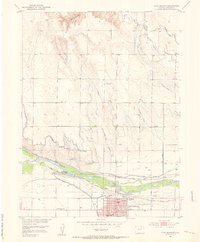 1951 Map of Fort Morgan, CO, 1953 Print