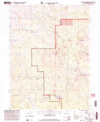 preview thumbnail of historical topo map of Moffat County, CO in 2000