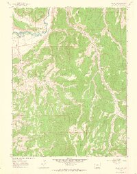 1962 Map of Gillam Draw, 1965 Print