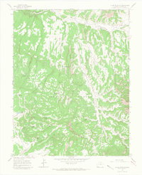 Download a high-resolution, GPS-compatible USGS topo map for Glade Mountain, CO (1968 edition)