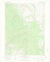 Download a high-resolution, GPS-compatible USGS topo map for Glendevey, CO (1971 edition)
