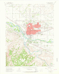 1962 Map of Grand Junction, 1964 Print