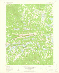 1955 Map of Grand Mesa, 1960 Print