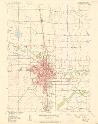 preview thumbnail of historical topo map of Greeley, CO in 1950