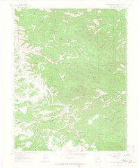 Download a high-resolution, GPS-compatible USGS topo map for Hardscrabble Mountain, CO (1965 edition)