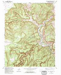 Download a high-resolution, GPS-compatible USGS topo map for Horse Range Mesa, CO (1994 edition)