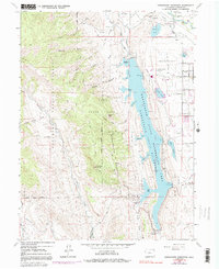 Download a high-resolution, GPS-compatible USGS topo map for Horsetooth Reservoir, CO (1992 edition)