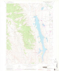 Download a high-resolution, GPS-compatible USGS topo map for Horsetooth Reservoir, CO (1980 edition)
