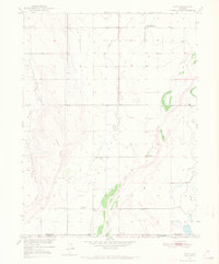 1950 Map of Hoyt, 1972 Print