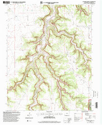 preview thumbnail of historical topo map of Las Animas County, CO in 1996