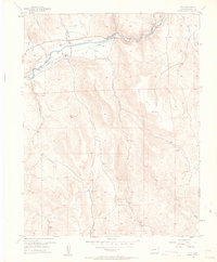 preview thumbnail of historical topo map of Gunnison County, CO in 1954