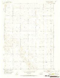 1952 Map of Julesburg SW, 1953 Print