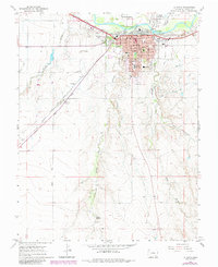 Download a high-resolution, GPS-compatible USGS topo map for La Junta, CO (1985 edition)